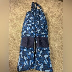 Lands End Kids Squall Waterproof Insulated Iron Knee Ski Bib size 14y nwot
